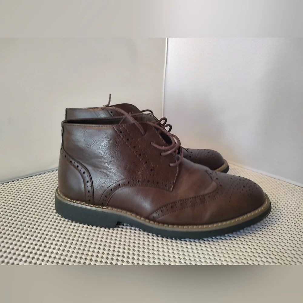 Alpine Swiss Men's Size 8 Brown Ankle Boots